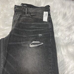 Old Navy Men's Distressed Slim Built-In Tough Jeans 30 x 30 Raver Punk Black New